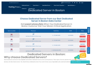 Boston Dedicated Server