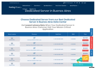 Buenos Aires Dedicated Server