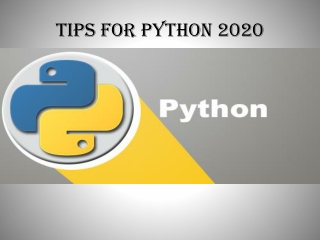 Tips For python 2020