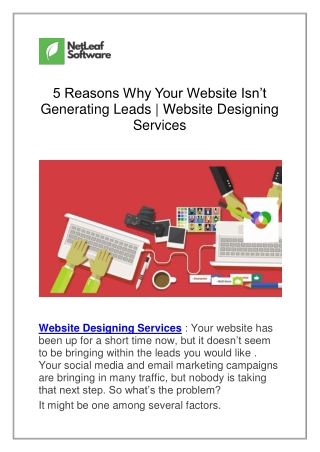 5 Reasons Why Your Website Isn’t Generating Leads | Website Designing Services