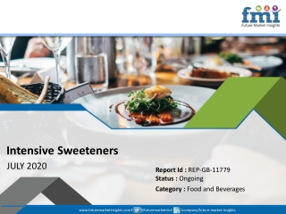 FMI Updates Intensive Sweeteners Market Forecast and Analysis as Corona Virus Outbreak Disturbs Investment Plans