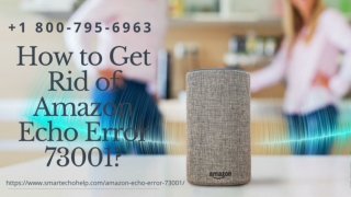 Fix Amazon Echo 73001 Error 1-8007956963 Alexa Connectivity Error