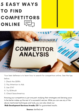 5 Easy Ways to Find Competitors Online