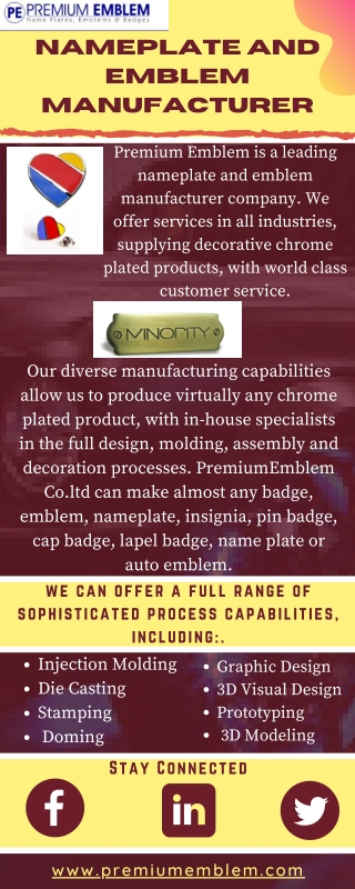 High Quality Custom Chrome Plated Products | Premium Emblem