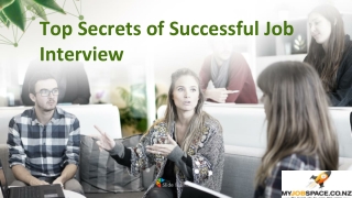 Top Secrets of Successful Job Interview