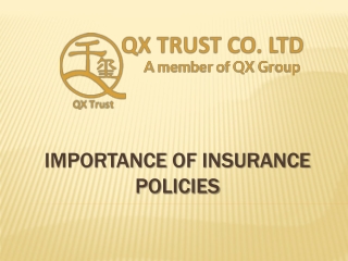 Importance Of Insurance Policies