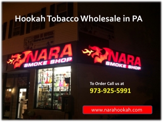 Hookah Tobacco Wholesale in PA