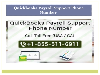 Quickbooks Payroll Support Phone Number