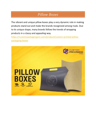 Pillow Box