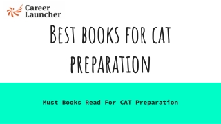 Best Books For CAT Exams