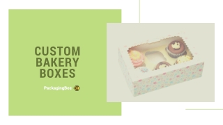Custom Bakery Packaging boxes