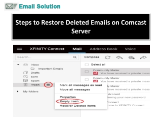 1-800-316-3088 Steps to Restore Deleted Emails on Comcast Server