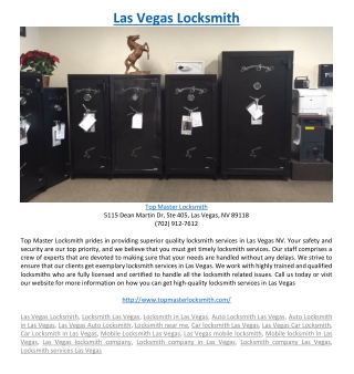 Las Vegas Locksmith