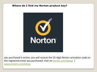 Norton.com/setup - Where do I find my Norton product key?