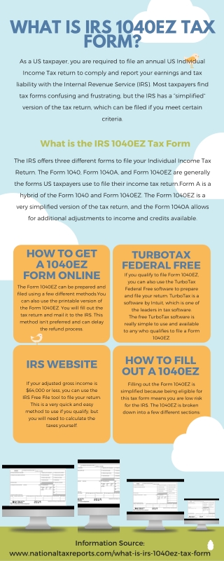 What is IRS 1040ez Tax Form?