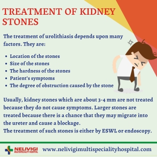 Treatment for kidney stones | Kidney Stones Treatment in Bangalore | Nelivigi Multispeciality