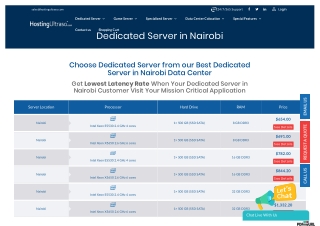 Nairobi Dedicated Server