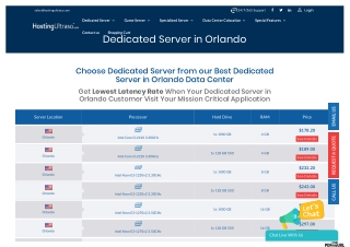 Orlando Dedicated Server