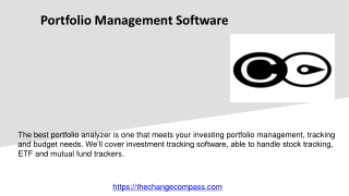 Portfolio Management Software