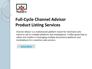 Enhance Your Customer Outreach With Well-Optimized ChannelAdvisor Product Listings