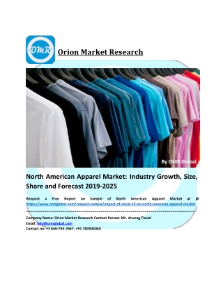 North American Apparel Market Share, Trends and Forecast to 2025