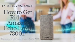 Facing Amazon Echo Error 73001 -Call 1-8007956963 Anytime