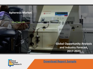 Apheresis Market Trends Estimates High Demand by 2026