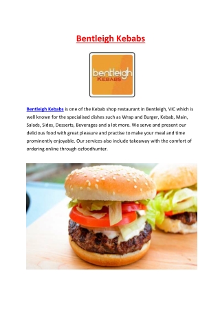 5% OFF - Bentleigh Kebabs Menu - takeaway Bentleigh, Vic