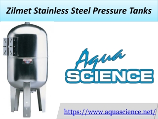 Zilmet Stainless Steel Pressure Tanks