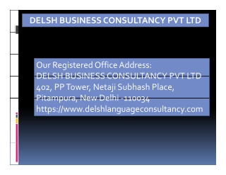 Translation Company in Netaji Subhash Place - New Delhi