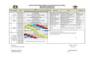 JADWAL MPLS 2020