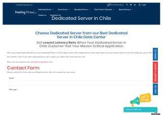 Chile Dedicated Server