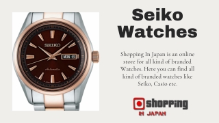 Seiko Classic JDM Watches - Shopping In Japan