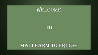 Maui Private Chef