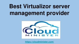 Best Virtualizor server management provider