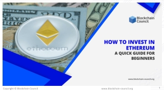 How To Invest In Ethereum : A Quick Guide For Beginners