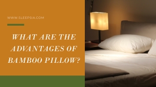 What are the advantages of Bamboo Pillow?