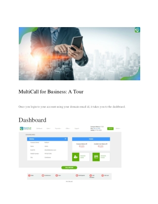 MultiCall for Business: A Tour