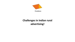 Challenges in Indian rural advertising!