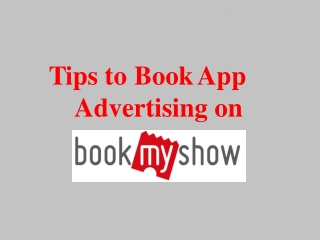 BookMyShow App Advertising Rates and Ad Options.