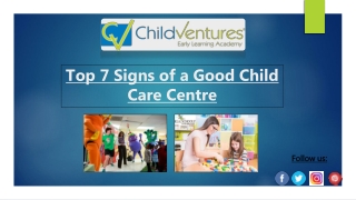 7 Important Signs of a Good Child Care Centre