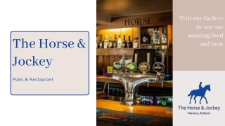 The Horse And Jockey Pub- Manton