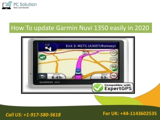 Easiest Method To Update Garmin Nuvi 1350 in 2020. Call  44-1213181081