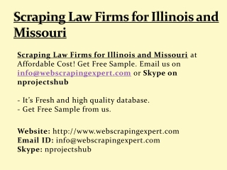 Scraping Law Firms for Illinois and Missouri