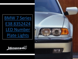 BMW 7 Series E38 8352424 LED Number Plate Lights