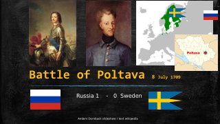 Battle of Poltava 8 july 1709