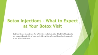 Botox Injections - What to Expect at Your Botox Visit
