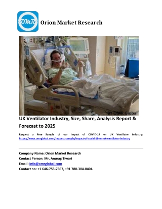 Impact of COVID-19 on UK Ventilator Industry Size, Industry Trends, Share and Forecast 2019-2025