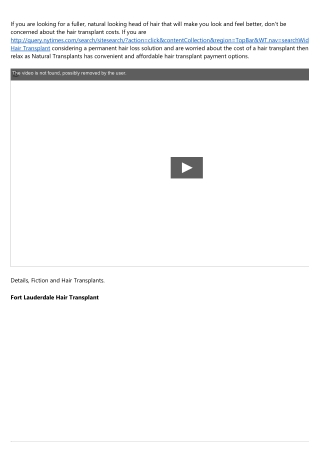 Hair Transplant Surgery Bethesda