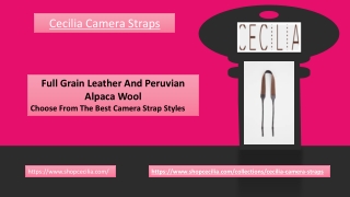 Cecilia High Quality Camera Strap